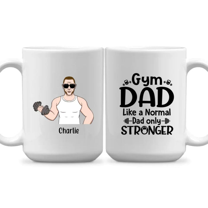 Personalized Mug, Old Gym Man, Gift for Father & Gym Lovers