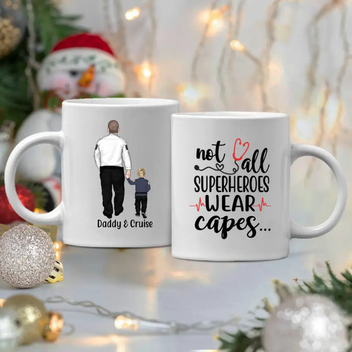 Personalized Mug, Paramedics Parent And Kids, Custom Gift For Family And Paramedics Lovers