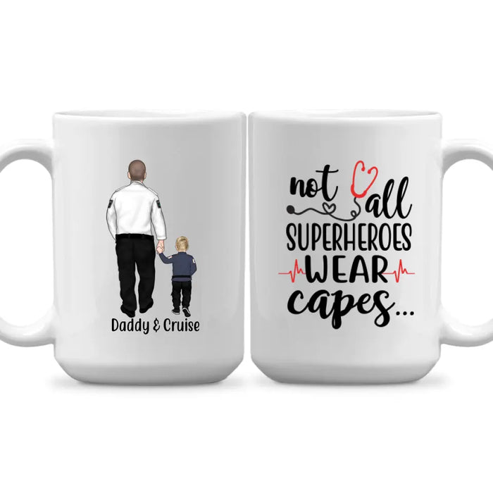 Personalized Mug, Paramedics Parent And Kids, Custom Gift For Family And Paramedics Lovers