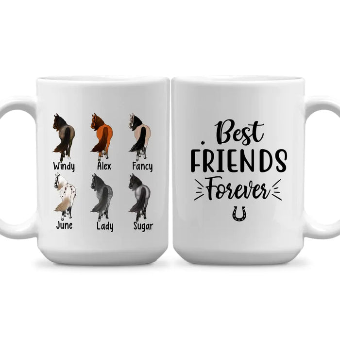 Personalized Mug, Horse Breed - Up To 6 Horses, Gift For Horse Lovers