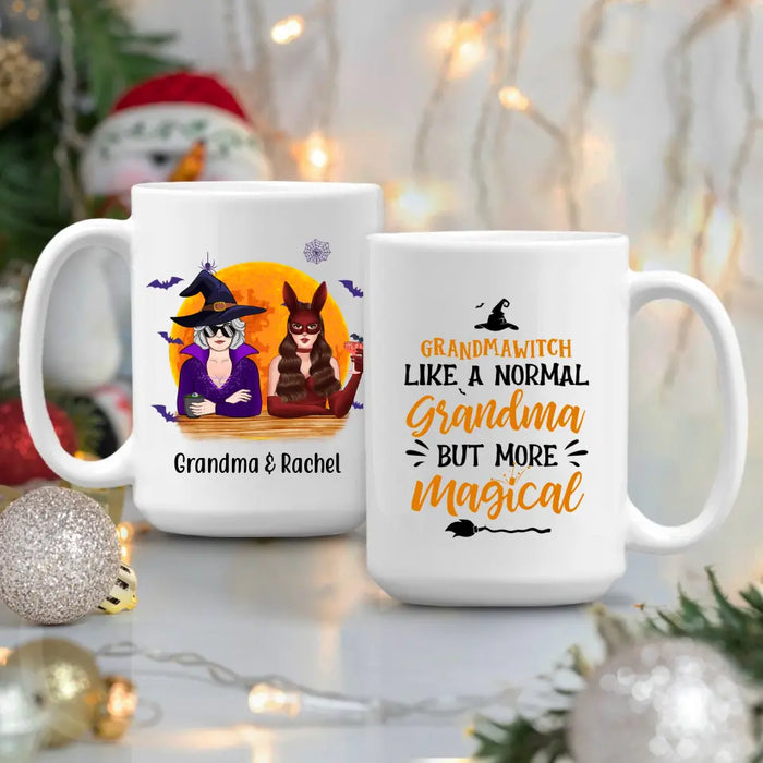 GrandmaWitch Like A Normal Grandma But More Magical - Halloween Personalized Gifts Custom Mug For Mom