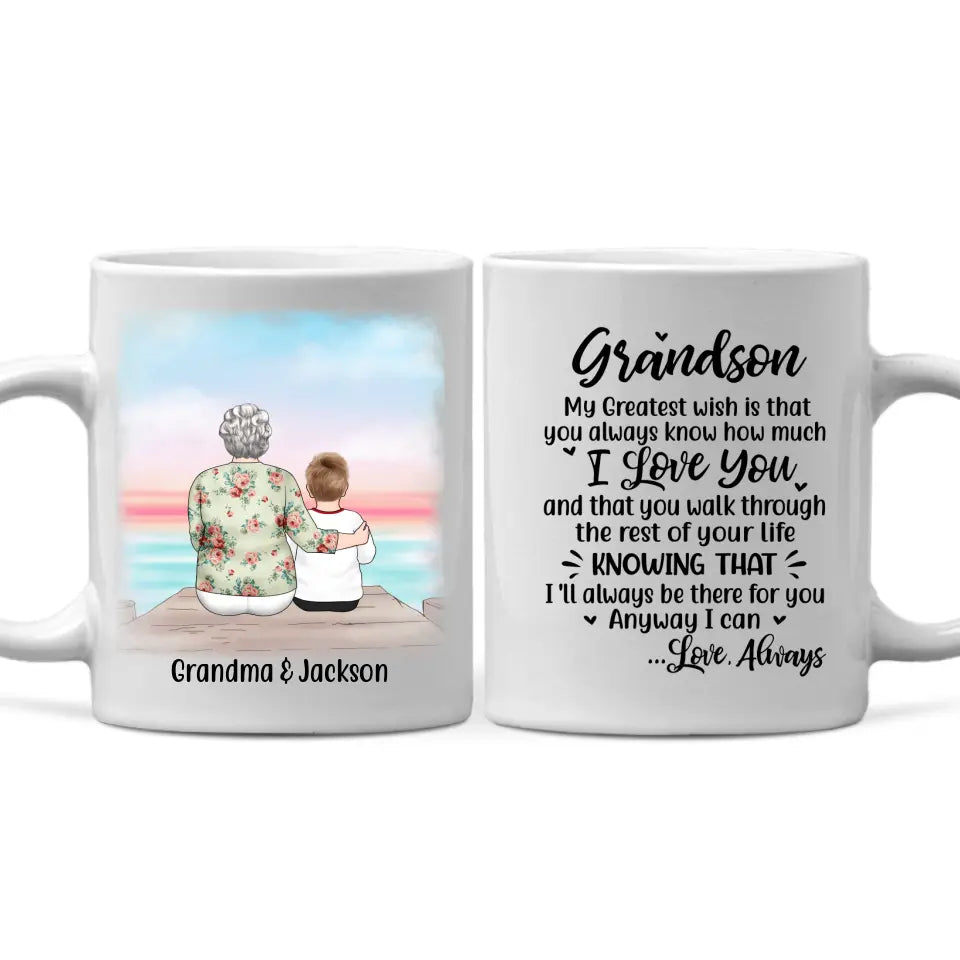Grandson Coffee Mugs - Best Grandson Gifts From Grandma & Grandpa
