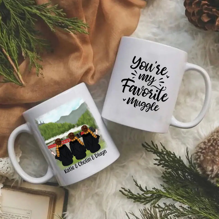 Personalized Mug, Wizards Sisters And Friends - Gift For Halloween Season