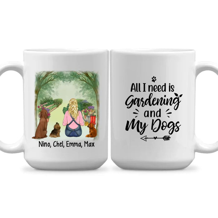 Personalized Mug, Plant Lady Is The New Dog Lady, Gift For Gardeners And Dog Lovers