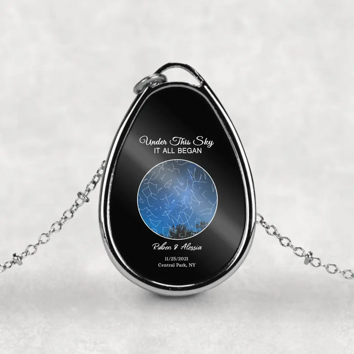 And In That Moment I Swear We Were Infinite
- Personalized Gifts Custom Star Map Necklace For Him/Her, For Couples