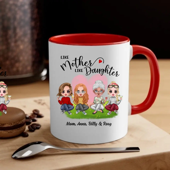 Like Mother Like Daughter - Personalized Gifts Custom Mug For Mom, Mother's Day Gift