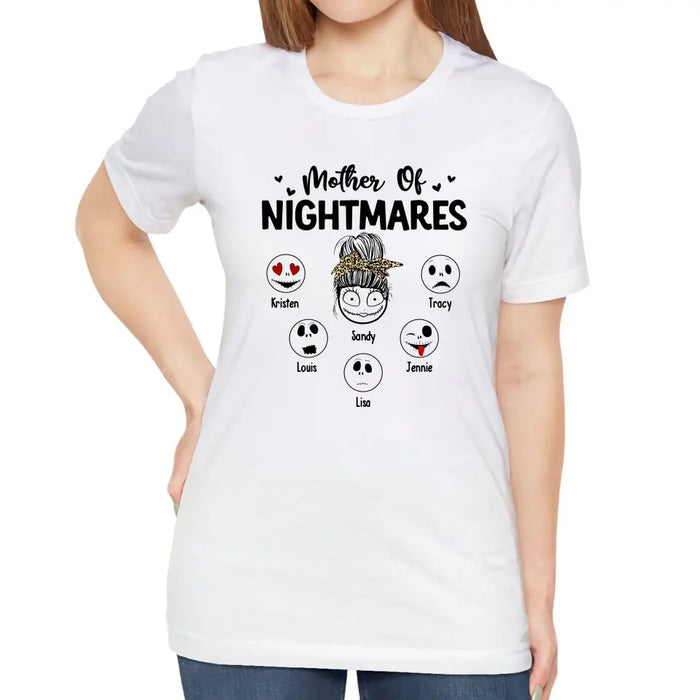 Mother Of Nightmares - Personalized Children's Names Shirt For Mother, Unique Gift for Mom