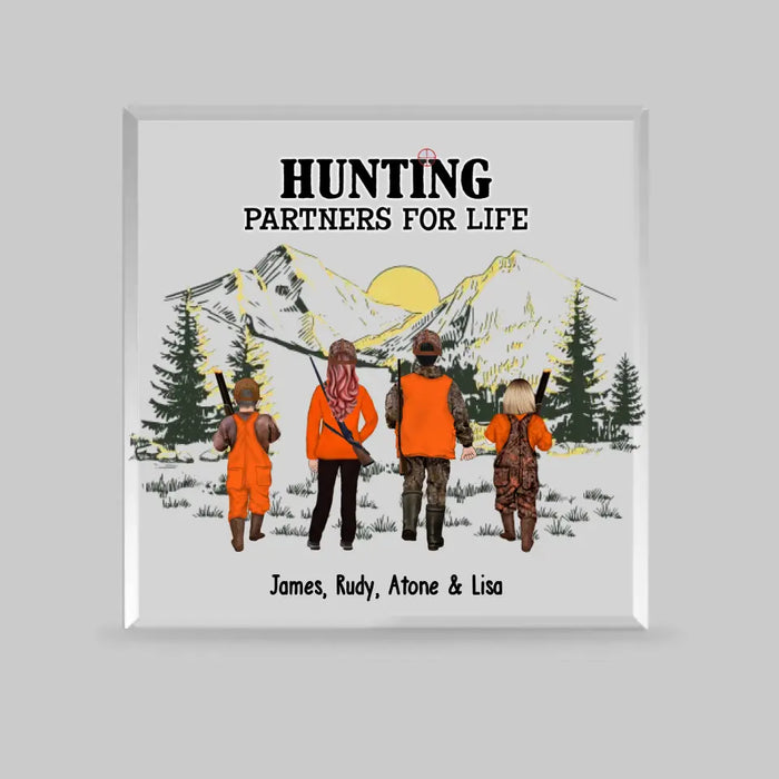 Hunting Partners For Life - Personalized Gifts Custom Shape Acrylic Plaque for Family, Hunting Lovers