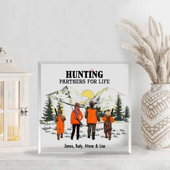 Hunting Partners For Life - Personalized Gifts Custom Shape Acrylic Plaque for Family, Hunting Lovers