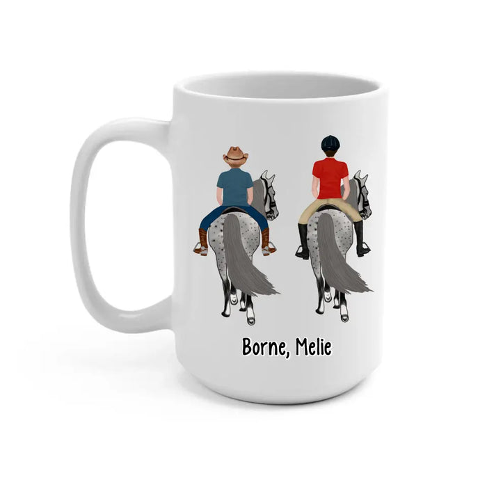 Life Is Better With Horses - Personalized Gifts Custom Horse Mug for Mom, Horse Lovers