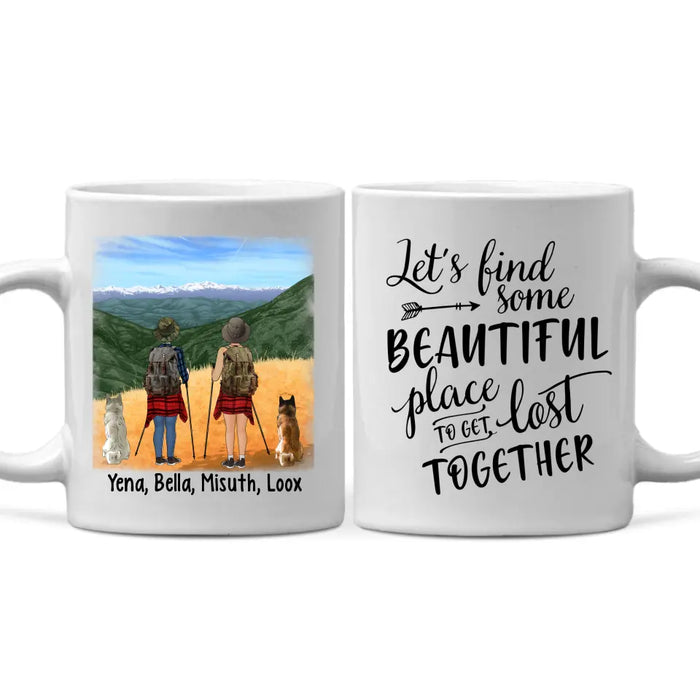 Personalized Mug, Hiking Women - Hiking Partners For Life, Gift For Hikers