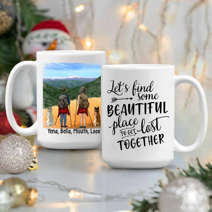 Personalized Mug, Hiking Women - Hiking Partners For Life, Gift For Hikers