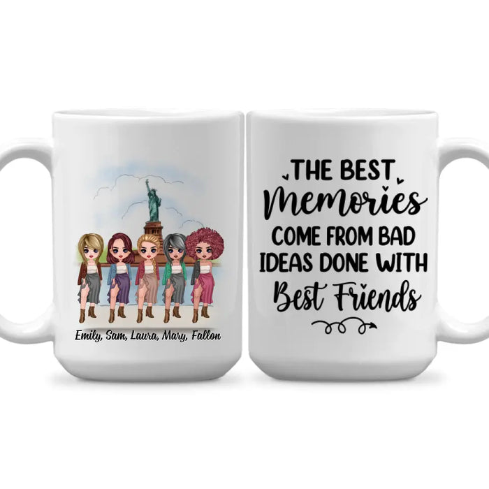 Personalized Mug, Up To 5 Girls, Gift For Friends, Sisters, Our Laughs Are Limitless