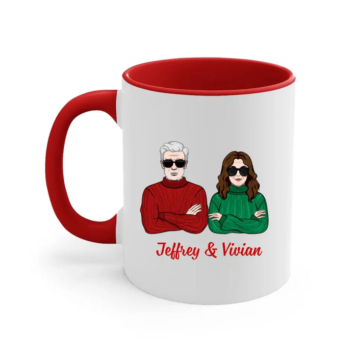Older Couple Annoying Each Other For - Personalized Mug For Him, For Her, Anniversary