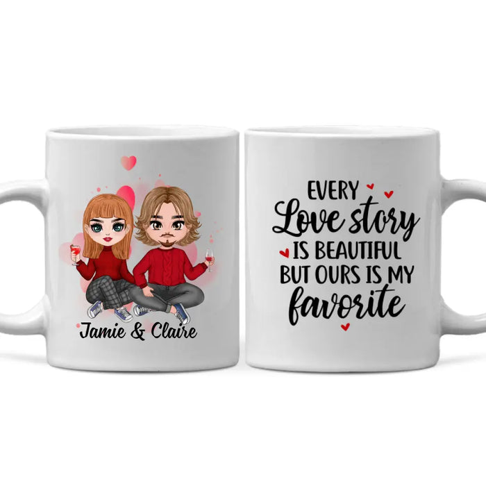 Every Love Story Is Beautiful - Personalized Mug For Couples, Him, Her, Valentine's Day