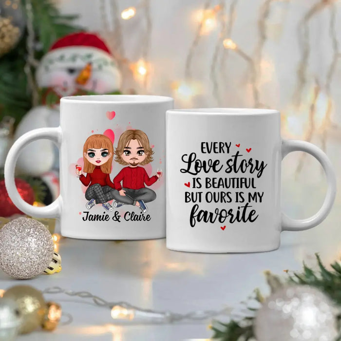 Every Love Story Is Beautiful - Personalized Mug For Couples, Him, Her, Valentine's Day