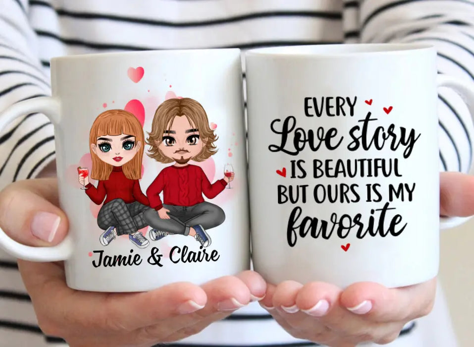 Every Love Story Is Beautiful - Personalized Mug For Couples, Him, Her, Valentine's Day