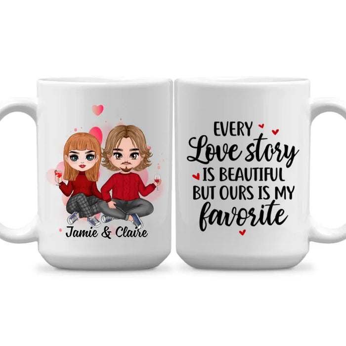 Every Love Story Is Beautiful - Personalized Mug For Couples, Him, Her, Valentine's Day