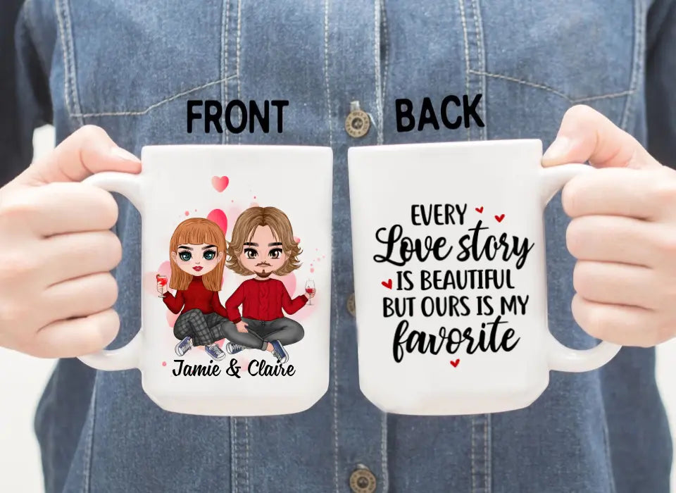 Every Love Story Is Beautiful - Personalized Mug For Couples, Him, Her, Valentine's Day