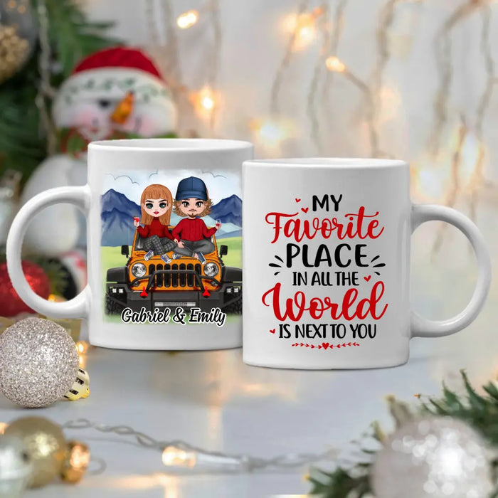 My Favorite Place In All The World - Personalized Mug For Couples, Off-Road Lovers, Valentine's Day