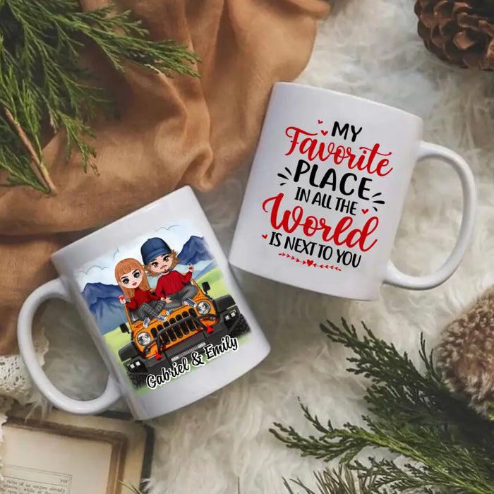 My Favorite Place In All The World - Personalized Mug For Couples, Off-Road Lovers, Valentine's Day