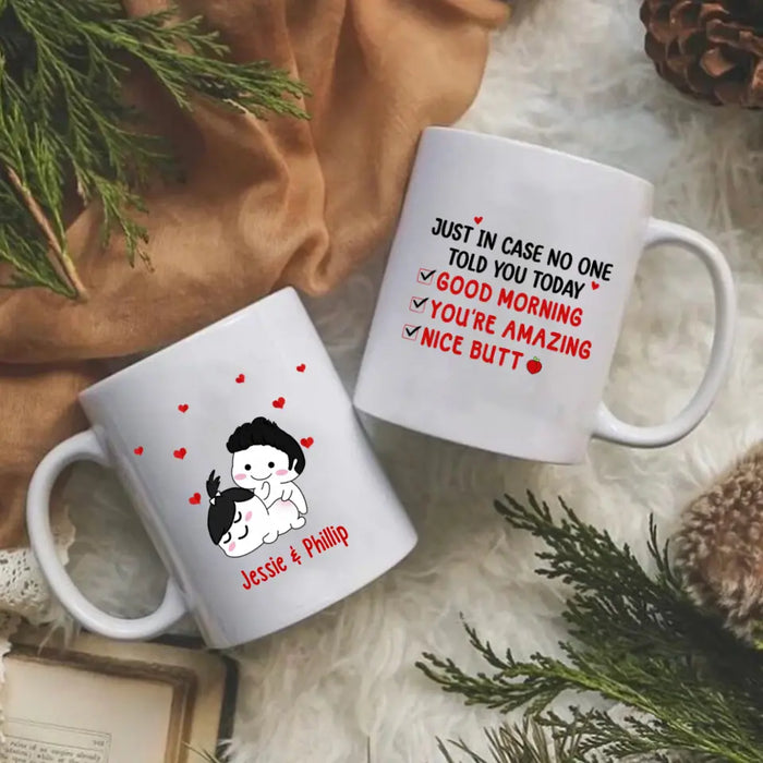 I Just Want To Touch Your Butt All The Time - Personalized Mug For Couples, For Her, For Him