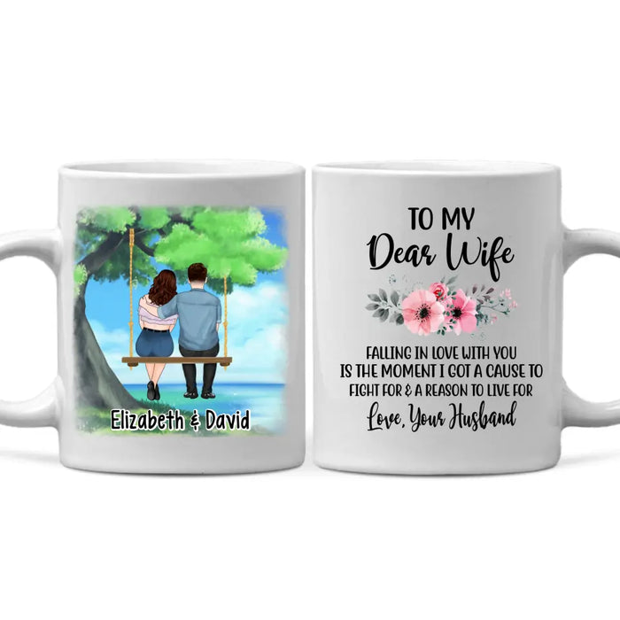 To My Wife Falling In Love With You - Personalized Mug For Couples, For Her