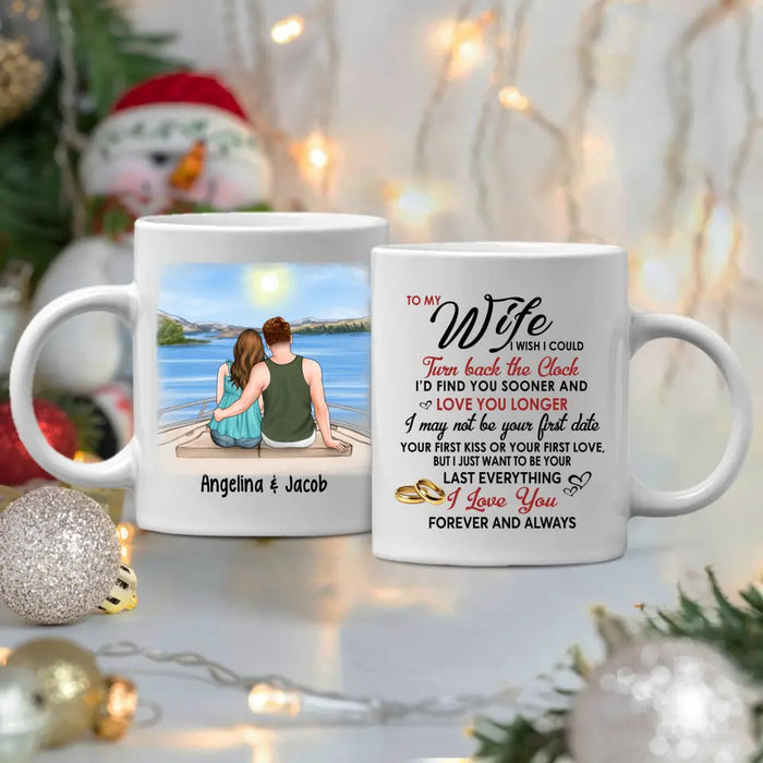 To My Wife Cruising Partners For Life - Personalized Mug For Couples, For Her, For Him, Cruise Lovers