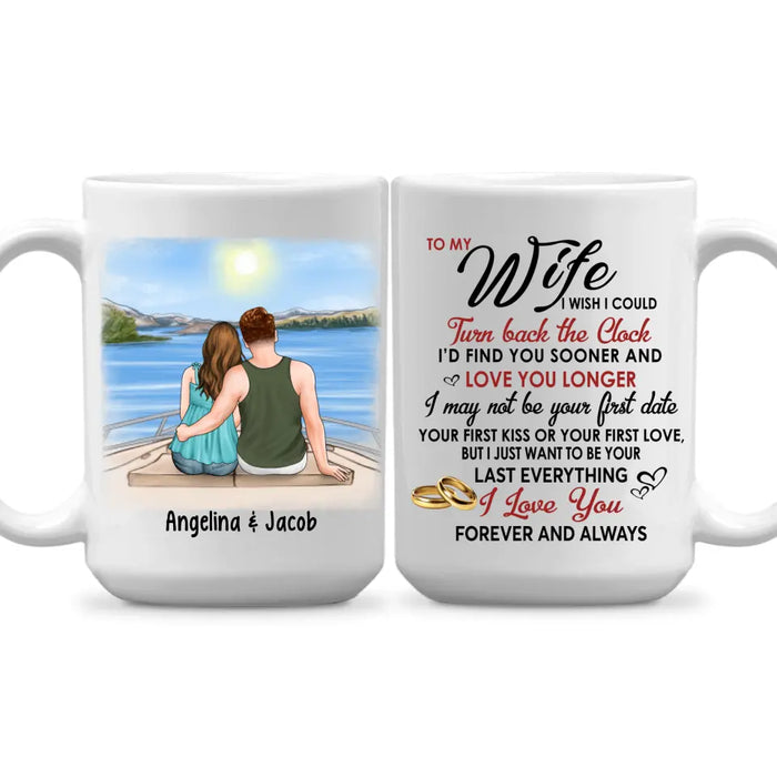 To My Wife Cruising Partners For Life - Personalized Mug For Couples, For Her, For Him, Cruise Lovers