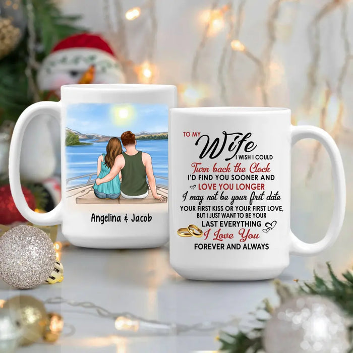 To My Wife Cruising Partners For Life - Personalized Mug For Couples, For Her, For Him, Cruise Lovers