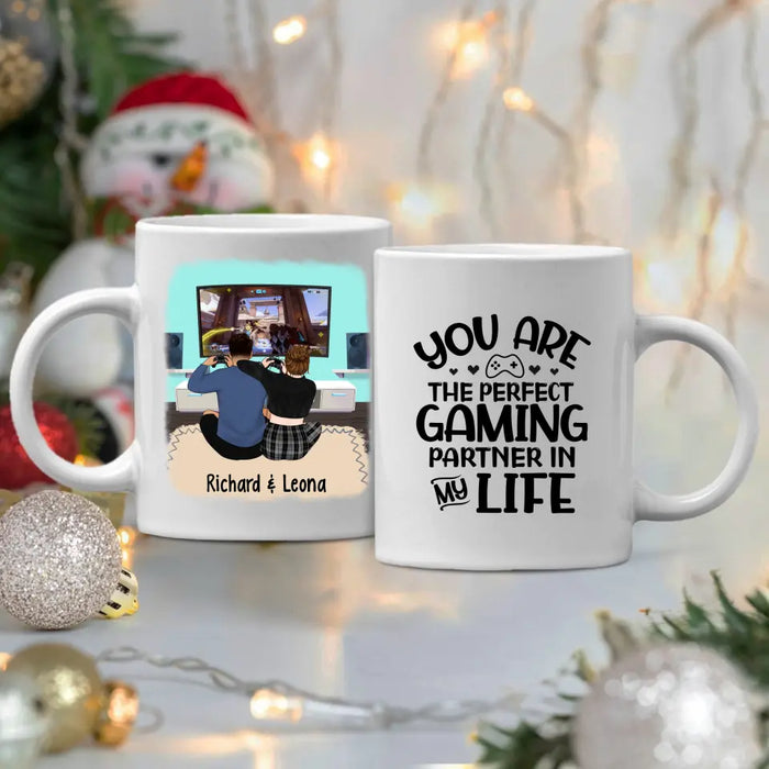 You Are The Perfect Gaming Partner - Personalized Mug For Couples, Friends, Games