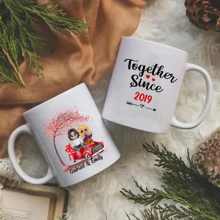 Together Since - Personalized Mug For Couples, Him, Her, Valentine's Day