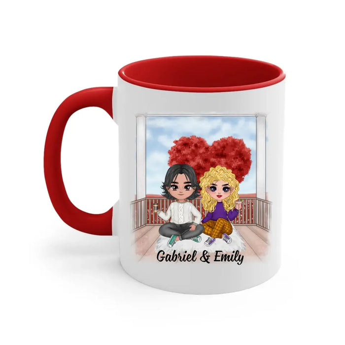 You Make My Heart Smile - Personalized Mug For Couples, For Her, For Him