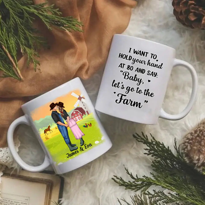 Farming Partners For Life - Personalized Mug For Couples, Her, Him, Farmer