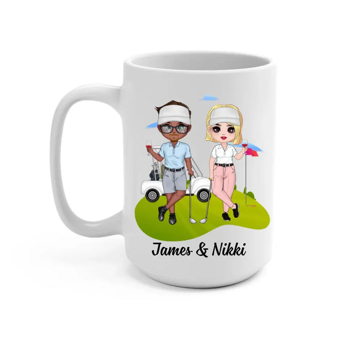 Golf Partners For Life - Personalized Mug For Couples, Him, Her, Friends, Golf