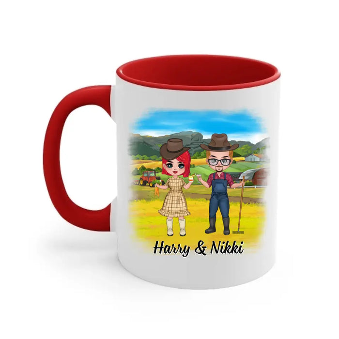 And So Together We Built A Life We Loved - Personalized Mug For Couples, Him, Her, Farmer