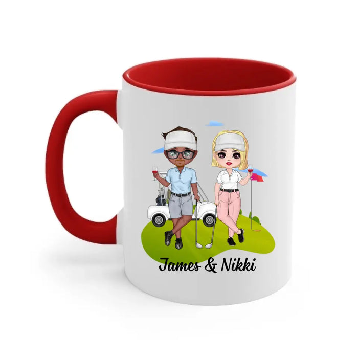 Golf Partners For Life - Personalized Mug For Couples, Him, Her, Friends, Golf