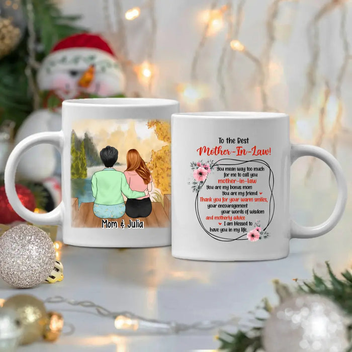 Life Gave Me The Gift Of You - Personlized Mug For Mother-in-law, For Mom, Mother's Day