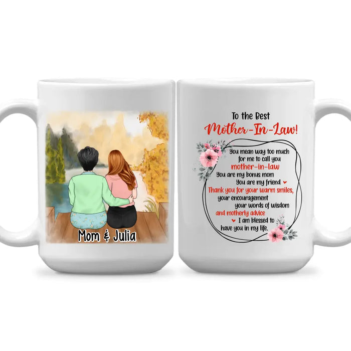 Life Gave Me The Gift Of You - Personlized Mug For Mother-in-law, For Mom, Mother's Day