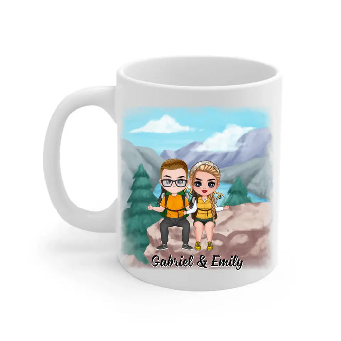 Hiking Partners For Life - Personalized Mug For Couples, Him, Her, Hiking