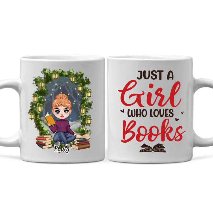 Just A Girl Who Loves Books - Personalized Mug For Her, Book