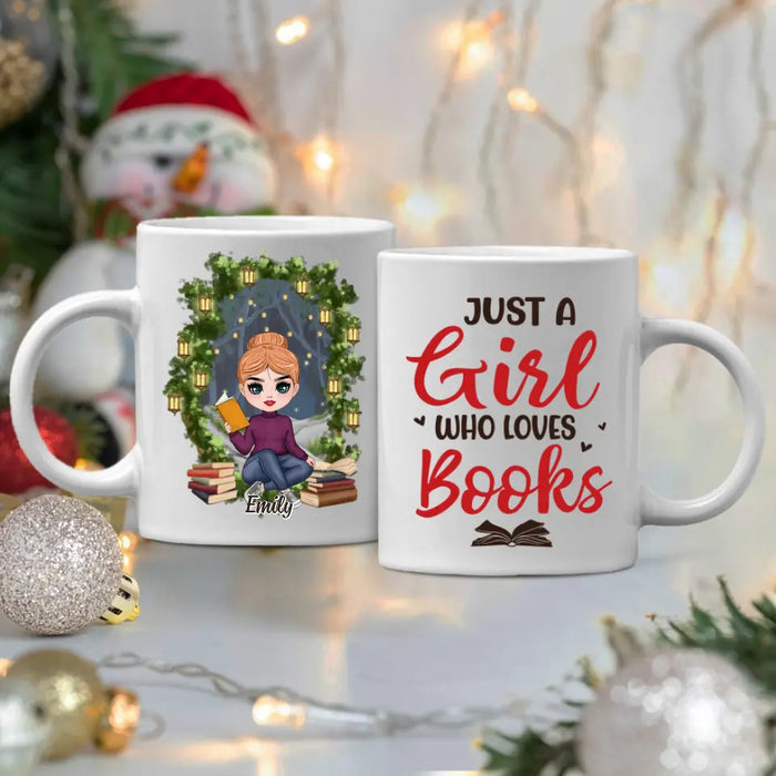 Just A Girl Who Loves Books - Personalized Mug For Her, Book