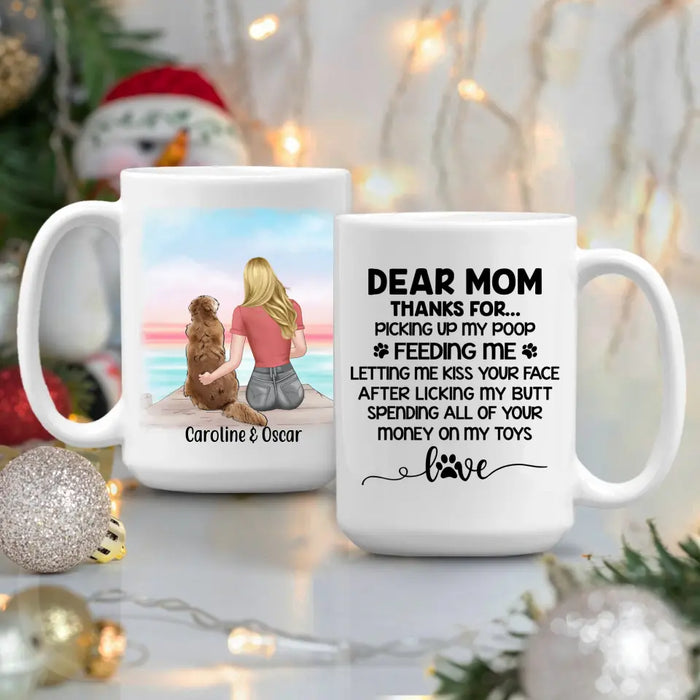 Dear dog mom coffee mug clearance