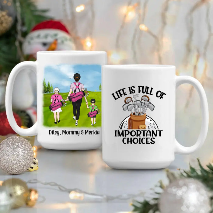 Golf Partners For Life Mother Son Daughter - Personalized Mug For Golf Lovers