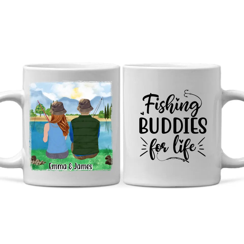 Fishing Buddies For Life - Personalized Mug For Couples, Friends, Fami —  GearLit