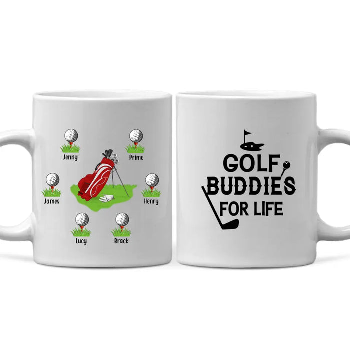 Golf Buddies for Life - Personalized Gifts Custom Golf Mug for Dad, Golf Lovers