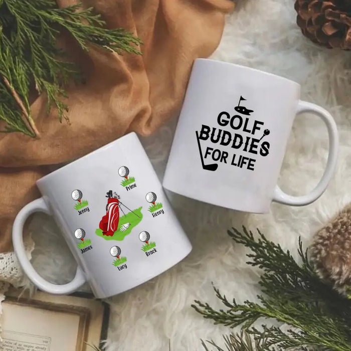 Golf Buddies for Life - Personalized Gifts Custom Golf Mug for Dad, Golf Lovers