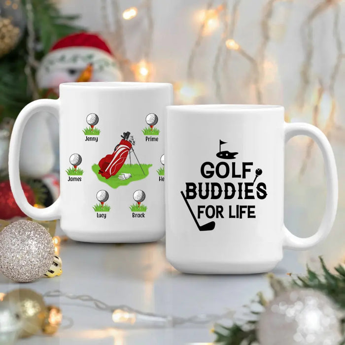 Golf Buddies for Life - Personalized Gifts Custom Golf Mug for Dad, Golf Lovers