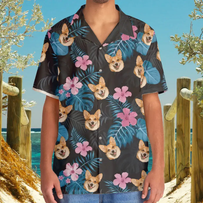 Custom Face Photo Upload Hawaiian Shirt, Hawaiian Shirt for Men Women, Hawaiian Shirt With Pet Face