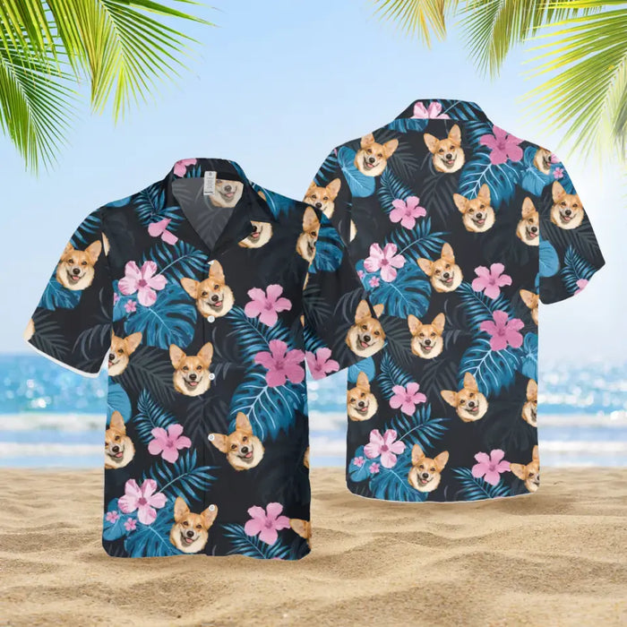 Custom Face Photo Upload Hawaiian Shirt, Hawaiian Shirt for Men Women, Hawaiian Shirt With Pet Face